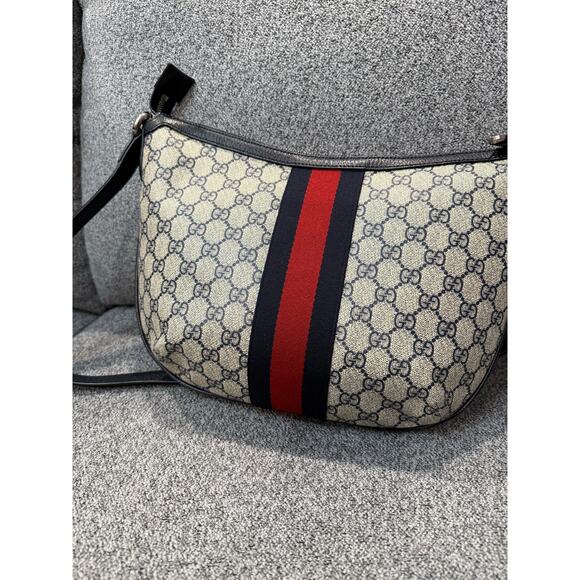 Gucci Ophidia Medium Shoulder Bag in Blue - Picture 3 of 9